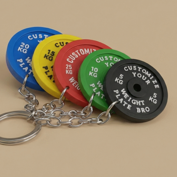 Gym Plate Key Chain
