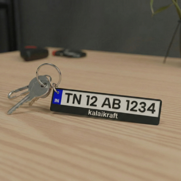 Number Plate Key Chain